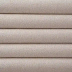 Lit plateforme queen en tissu bouclé taupe avec tête de lit
