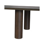 Table basse ovale en bois de manguier, noir/marron, 1 pièce