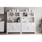Armoire de cuisine blanche / grise / noire avec support pour micro-ondes, assemblage à 2 personnes