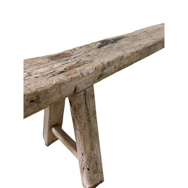 Banc de nouilles vintage patiné, 1 place / 2 places / 3 places