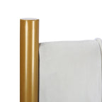 Tête de lit King en velours crème / noir / gris / vert sauge avec cadre doré, convient pour 1 lit King Size