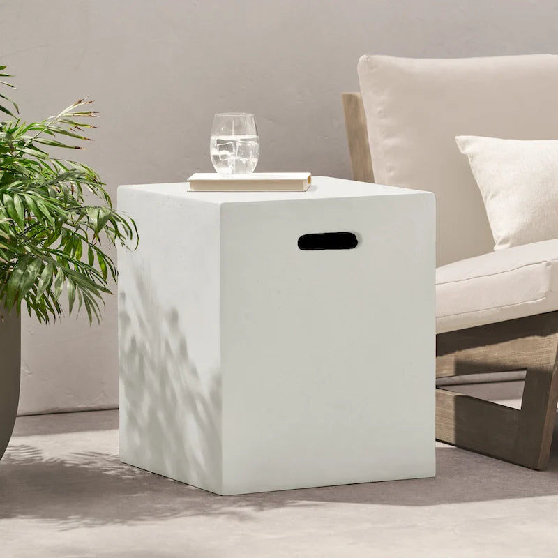 Pouff de rangement en tissu capitonné — Bleu foncé / Gris foncé / Gris clair / Rouge profond / Cannelle foncée / Sarcelle, 1 place