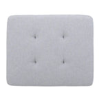 Pouff de rangement en tissu capitonné — Bleu foncé / Gris foncé / Gris clair / Rouge profond / Cannelle foncée / Sarcelle, 1 place