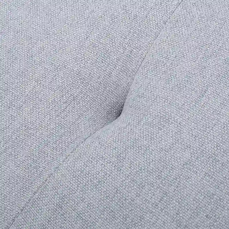 Pouff de rangement en tissu capitonné — Bleu foncé / Gris foncé / Gris clair / Rouge profond / Cannelle foncée / Sarcelle, 1 place