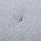 Pouff de rangement en tissu capitonné — Bleu foncé / Gris foncé / Gris clair / Rouge profond / Cannelle foncée / Sarcelle, 1 place