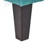 Pouff de rangement en tissu capitonné — Bleu foncé / Gris foncé / Gris clair / Rouge profond / Cannelle foncée / Sarcelle, 1 place