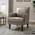 Fauteuil d'appoint clouté gris / sauge / camel / marron / turquoise / noir / marine, simple