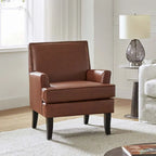 Fauteuil d'appoint clouté gris / sauge / camel / marron / turquoise / noir / marine, simple