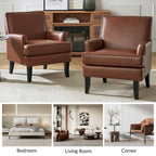 Fauteuil d'appoint clouté gris / sauge / camel / marron / turquoise / noir / marine, simple