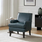 Fauteuil d'appoint clouté gris / sauge / camel / marron / turquoise / noir / marine, simple
