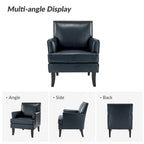 Fauteuil d'appoint clouté gris / sauge / camel / marron / turquoise / noir / marine, simple