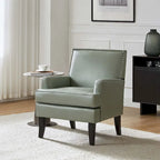 Fauteuil d'appoint clouté gris / sauge / camel / marron / turquoise / noir / marine, simple