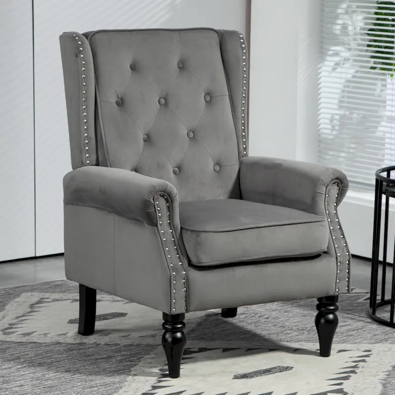 Fauteuil d'appoint, plusieurs coloris, PU/micro-suède, 1 place