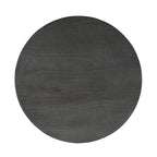 Table à manger ronde, noyer / chêne naturel / gris, 4 places