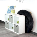 Chaise soucoupe en fausse fourrure noire/bleu marine/grise/rose/bleue/blanche/rouge, pliable, 1 personne