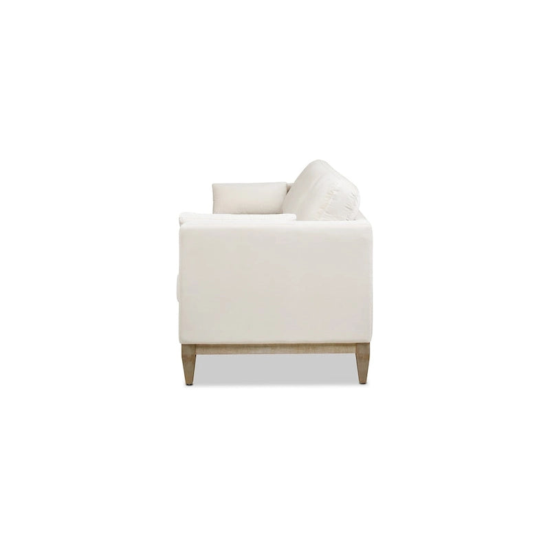 Canapé 3 places en velours à accoudoirs droits de 213 cm, 6 coloris