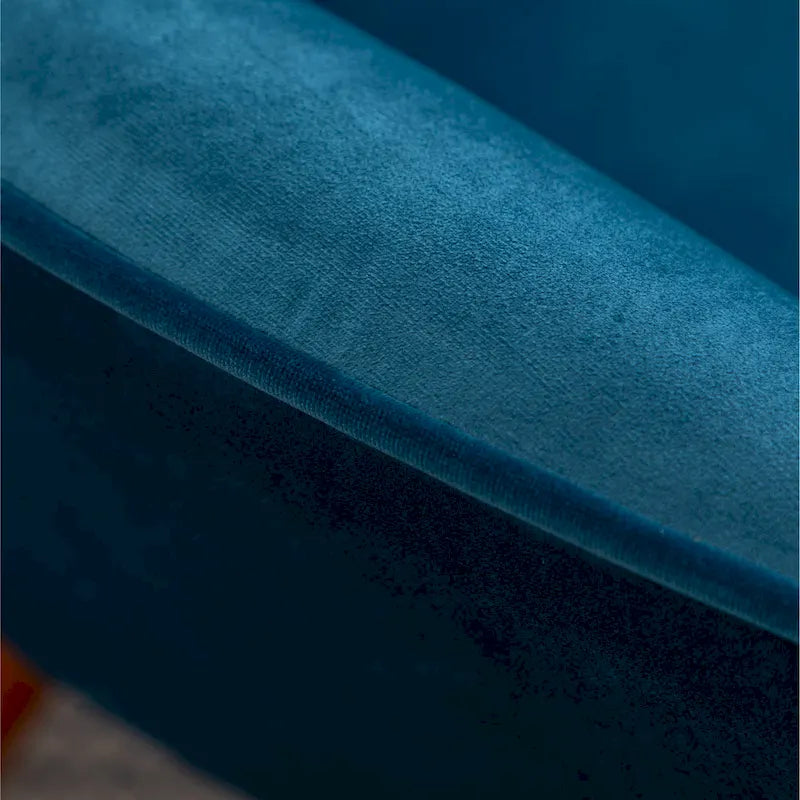 Fauteuil d'appoint capitonné en velours avec ottoman – Jaune / Mauve / Bleu / Gris, 1 place