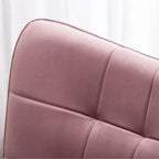 Fauteuil d'appoint capitonné en velours avec ottoman – Jaune / Mauve / Bleu / Gris, 1 place