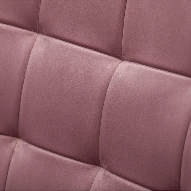 Fauteuil d'appoint capitonné en velours avec ottoman – Jaune / Mauve / Bleu / Gris, 1 place