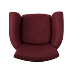 Fauteuil Club en Tissu avec Clous Décoratifs, 1 Place, Couleurs Café / Vin / Bleu Marine / Bleu Acier