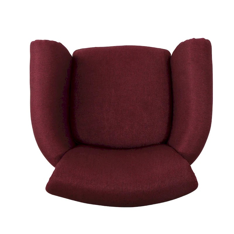 Fauteuil Club en Tissu avec Clous Décoratifs, 1 Place, Couleurs Café / Vin / Bleu Marine / Bleu Acier
