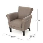 Fauteuil Club en Tissu avec Clous Décoratifs, 1 Place, Couleurs Café / Vin / Bleu Marine / Bleu Acier