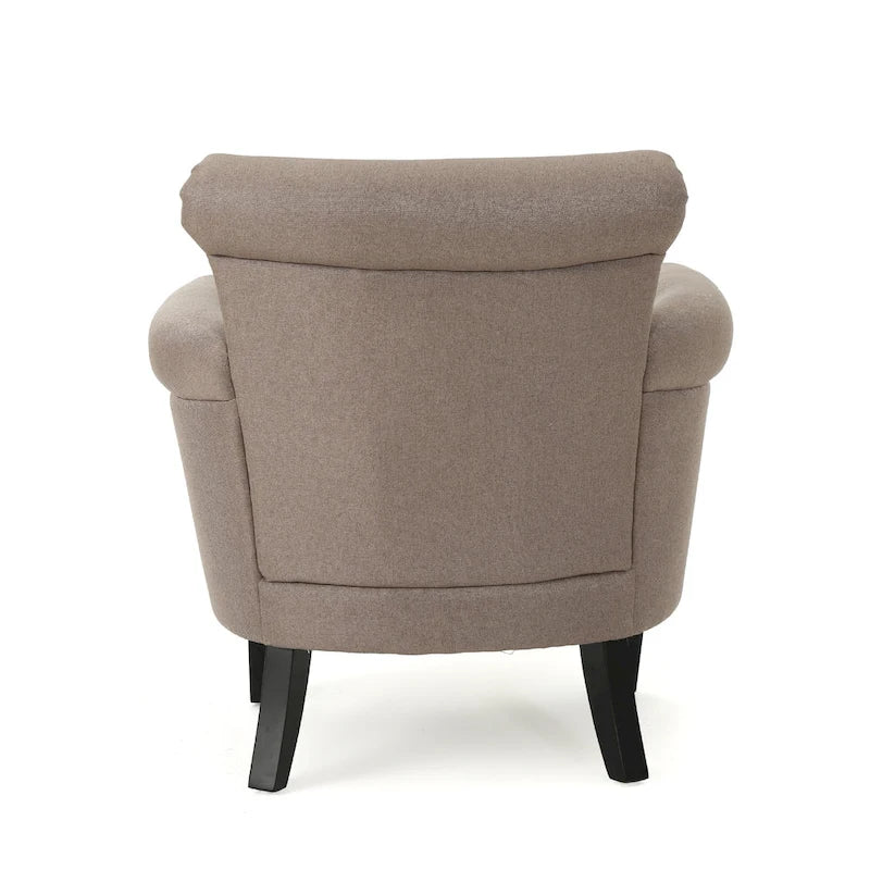 Fauteuil Club en Tissu avec Clous Décoratifs, 1 Place, Couleurs Café / Vin / Bleu Marine / Bleu Acier