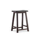 Tabouret de bar selle sans dossier marron foncé – Unité