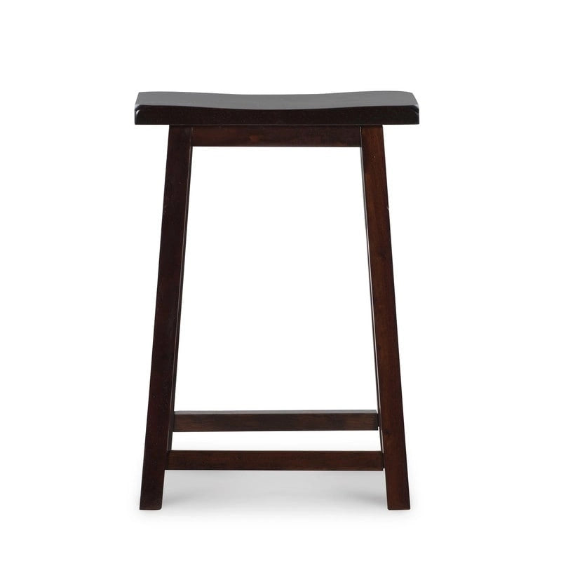 Tabouret de bar selle sans dossier marron foncé – Unité