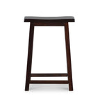 Tabouret de bar selle sans dossier marron foncé – Unité