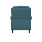 Fauteuil inclinable à dossier inclinable en lin bleu caraïbe - Siège unique