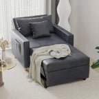 AECOJOY Adjustable Sleeper Chair Bed 3-in-1 Convertible Futon Sofa