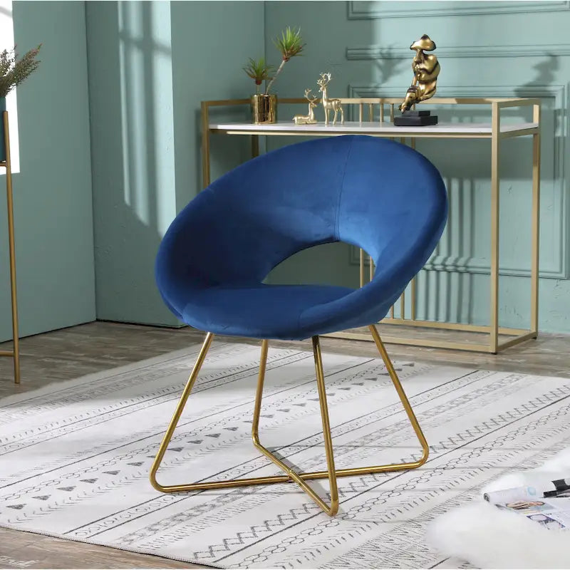 Fauteuil d'appoint en velours gris / bleu / rose / vert, 1 place