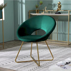 Fauteuil d'appoint en velours gris / bleu / rose / vert, 1 place