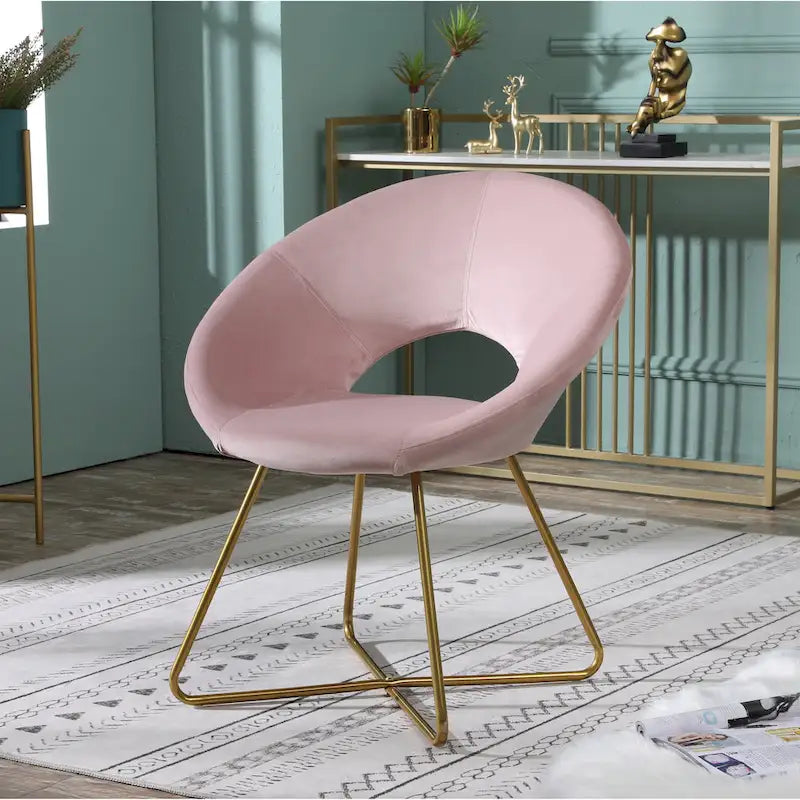 Fauteuil d'appoint en velours gris / bleu / rose / vert, 1 place