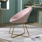Fauteuil d'appoint en velours gris / bleu / rose / vert, 1 place