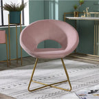 Fauteuil d'appoint en velours gris / bleu / rose / vert, 1 place