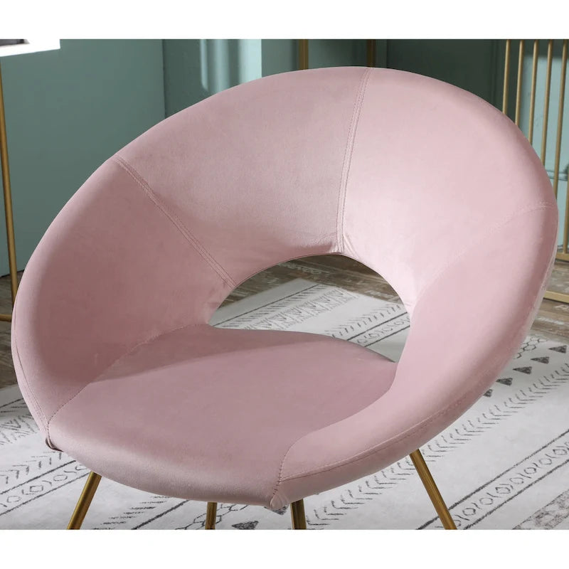 Fauteuil d'appoint en velours gris / bleu / rose / vert, 1 place