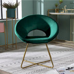 Fauteuil d'appoint en velours gris / bleu / rose / vert, 1 place
