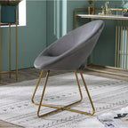 Fauteuil d'appoint en velours gris / bleu / rose / vert, 1 place