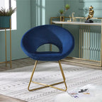 Fauteuil d'appoint en velours gris / bleu / rose / vert, 1 place
