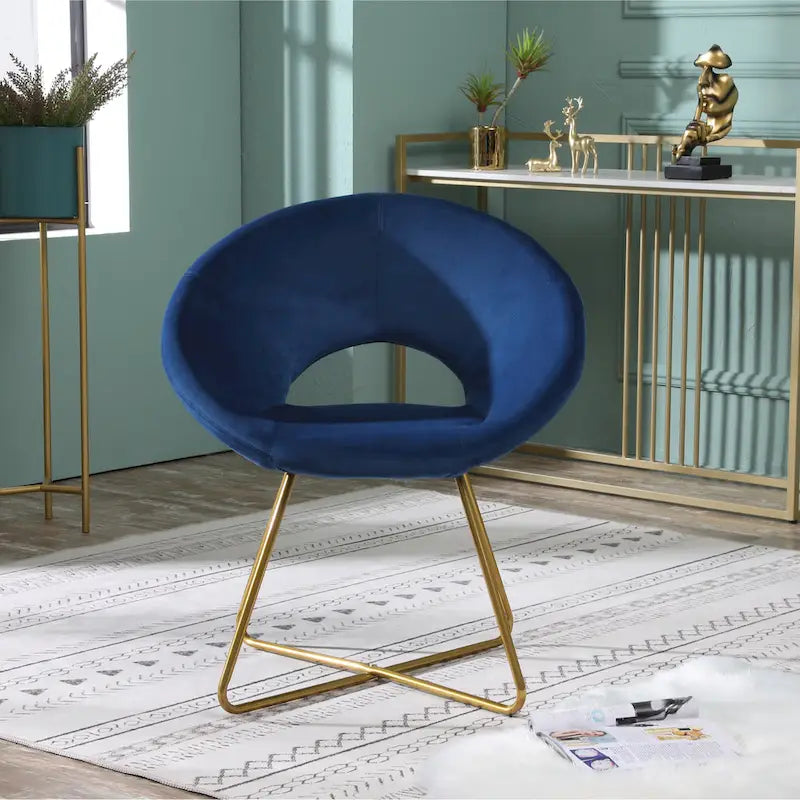 Fauteuil d'appoint en velours gris / bleu / rose / vert, 1 place