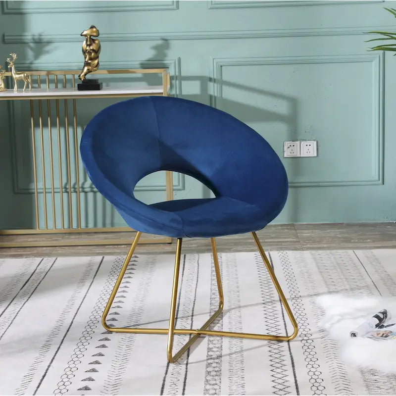 Fauteuil d'appoint en velours gris / bleu / rose / vert, 1 place