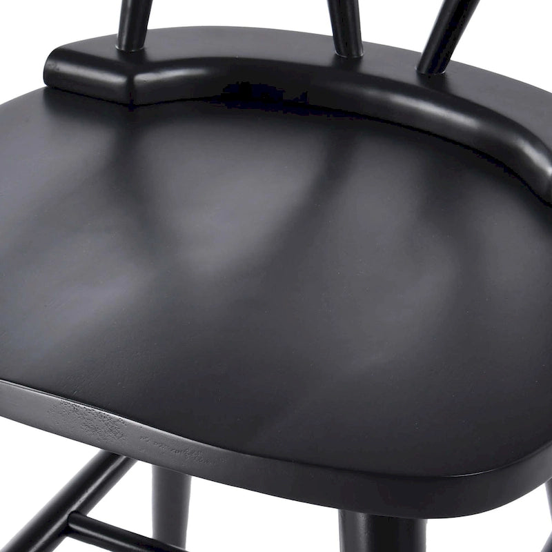 Tabouret de comptoir Windsor blanc/noir, lot de 2 ou 4
