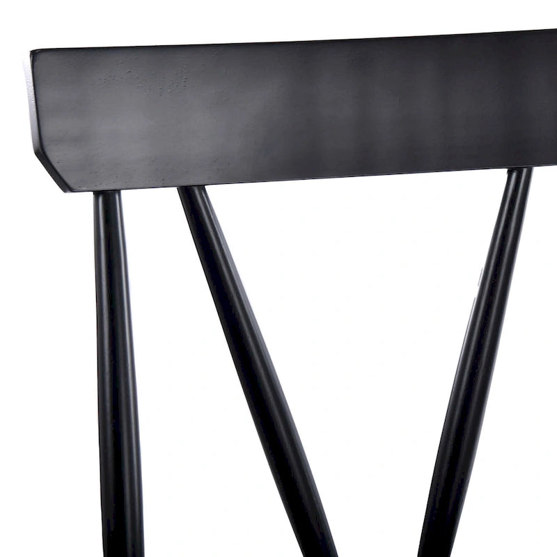 Tabouret de comptoir Windsor blanc/noir, lot de 2 ou 4