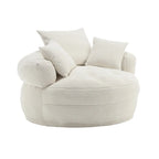 Fauteuil paresseux rond – Blanc/Bleu/Gris/Jaune/Orange/Rouge rosé/Bleu marine/Vert, Siège simple et double