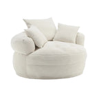 Fauteuil paresseux rond – Blanc/Bleu/Gris/Jaune/Orange/Rouge rosé/Bleu marine/Vert, Siège simple et double