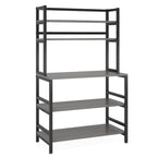 Étagère de Boulanger à 5 Niveaux avec Hutte, Multicolore / Noir / Blanc, 1 Unité