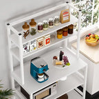 Étagère de Boulanger à 5 Niveaux avec Hutte, Multicolore / Noir / Blanc, 1 Unité