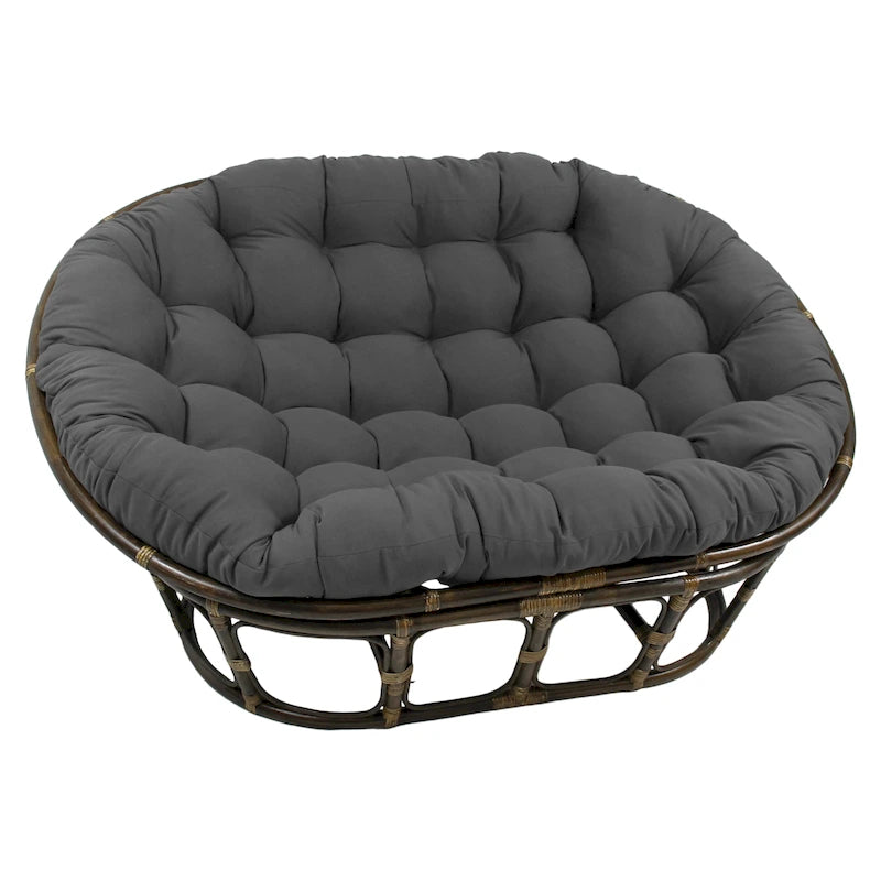 Coussin de Papasan double en sergé uni, 2 places — Plusieurs coloris